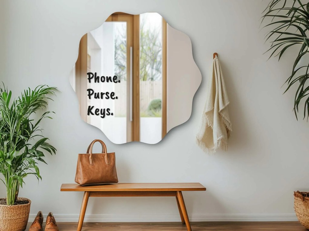 Autocolante para espelho S31 – Phone. Purse. Key.