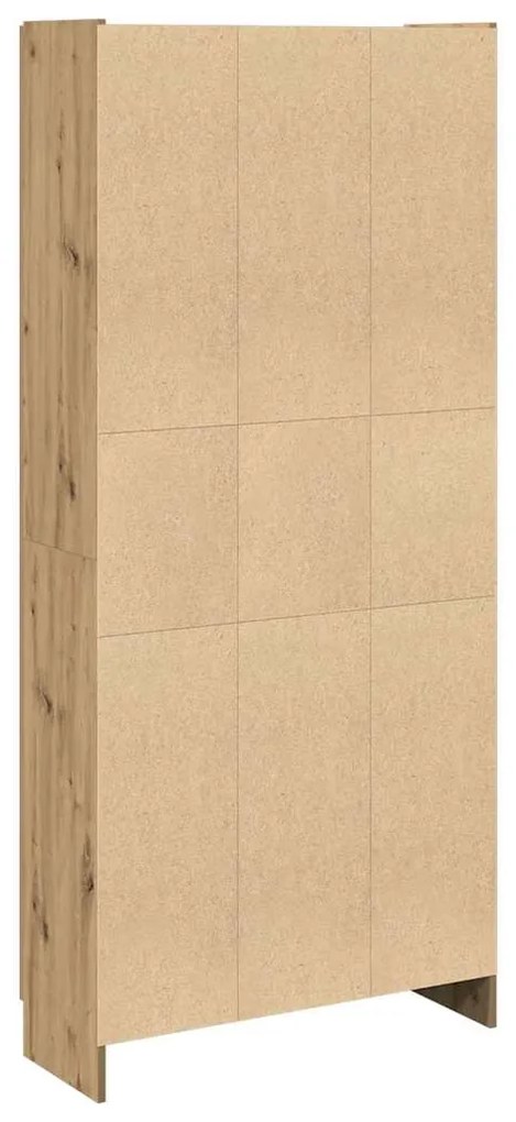 Armário alto 82,5x30,5x185 cm deriv. madeira carvalho artisiano
