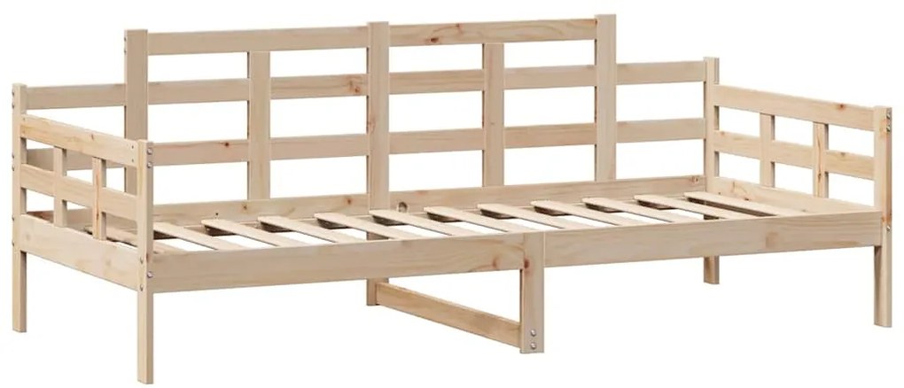 Sofá-cama com gavetas 90x190 cm madeira de pinho maciça