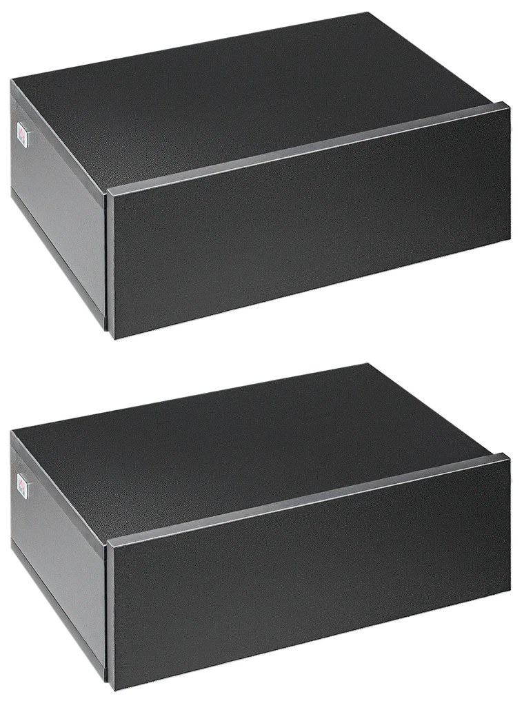 HOMCOM Conjunto Mesas Cabeceira 2 Peças 1 Gaveta Design Montado Estilo Moderno Prático Compacto 40x30x15 cm Preto | Aosom Portugal