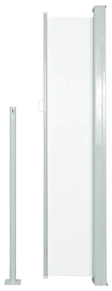 Toldo lateral retrátil para pátio 160x300 cm cor creme