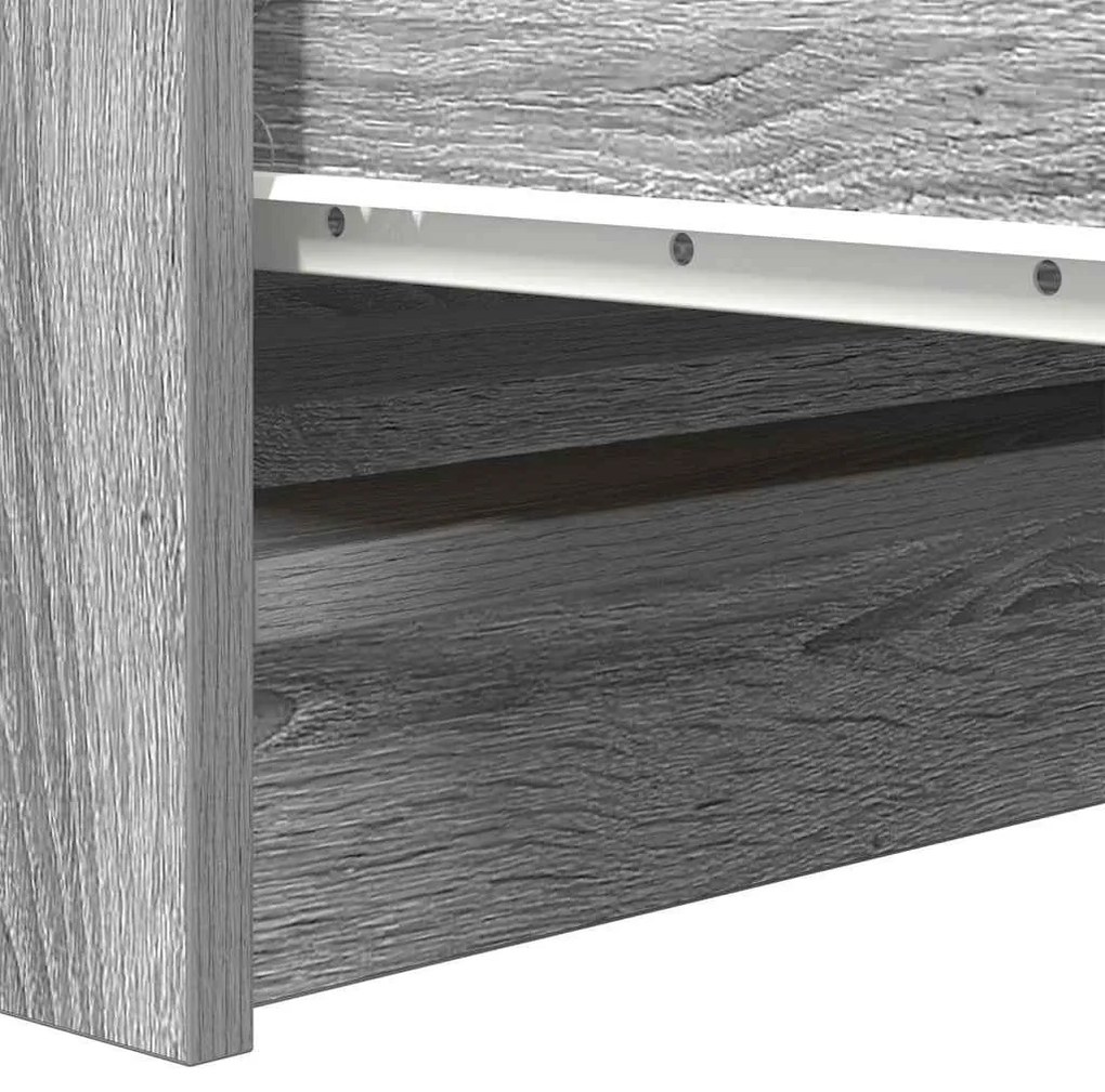 Aparador 100x35x99 cm derivados de madeira cinzento sonoma