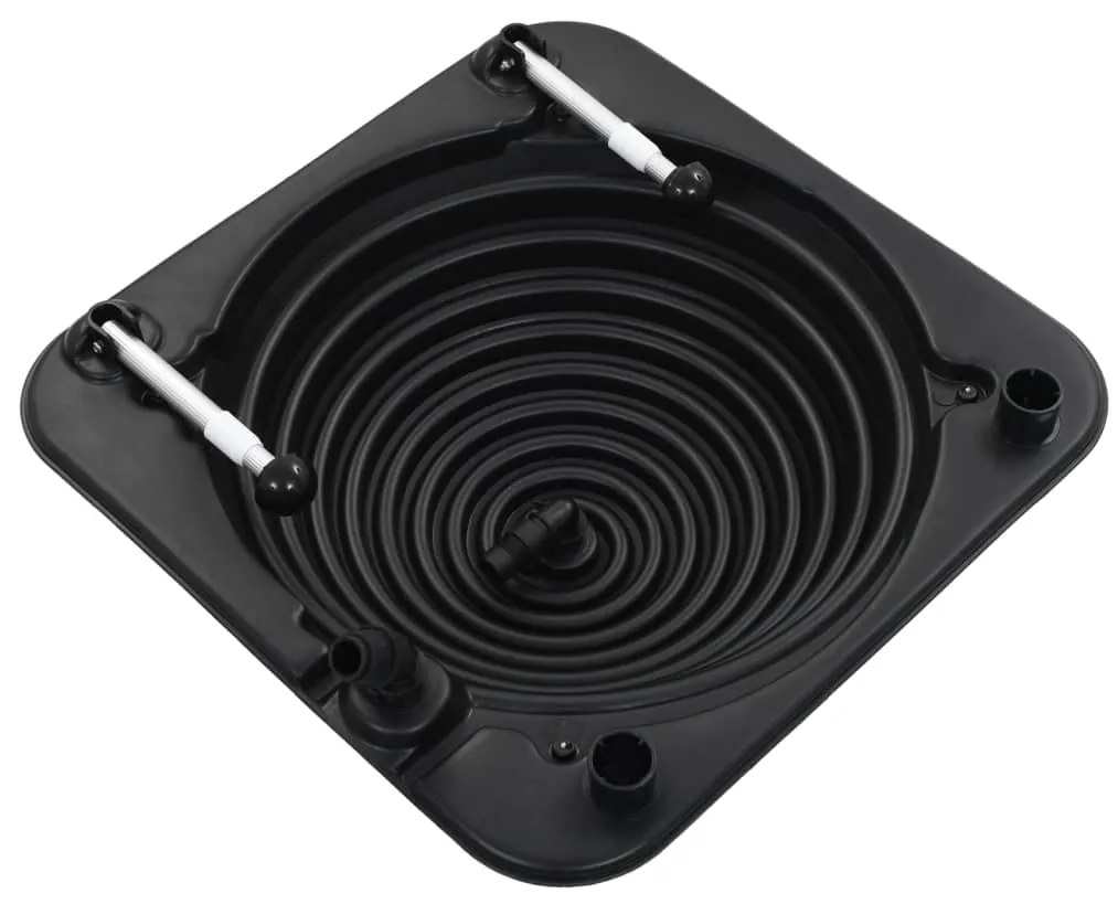 Aquecedores solares de piscina 2 pcs 75x75x36 cm alumínio PEAD
