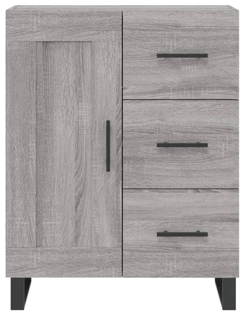 Armário alto 69,5x34x180 cm derivados de madeira sonoma cinza