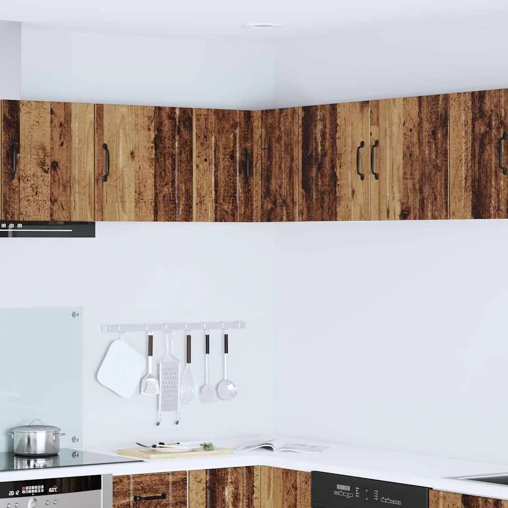 vidaXL Armário de Cozinha com porta Madeira antiga 57 x 57 x 40 cm