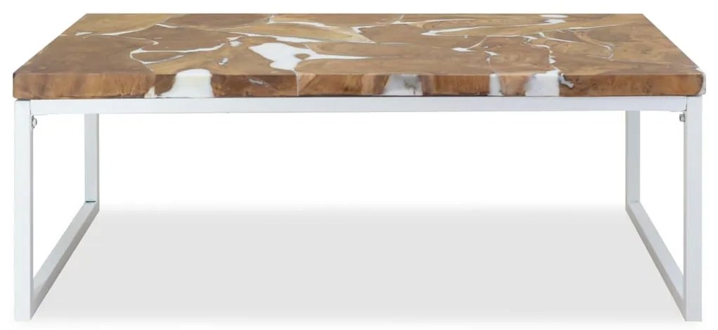 Mesa de centro em resina de teca 110x60x40 cm