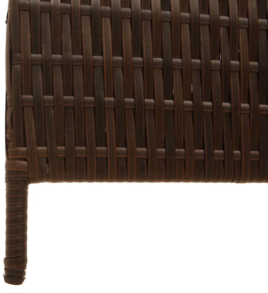 Divisor de Ambientes vidaXL 4 Painéis Dobrável Castanho 195x180 cm Pol