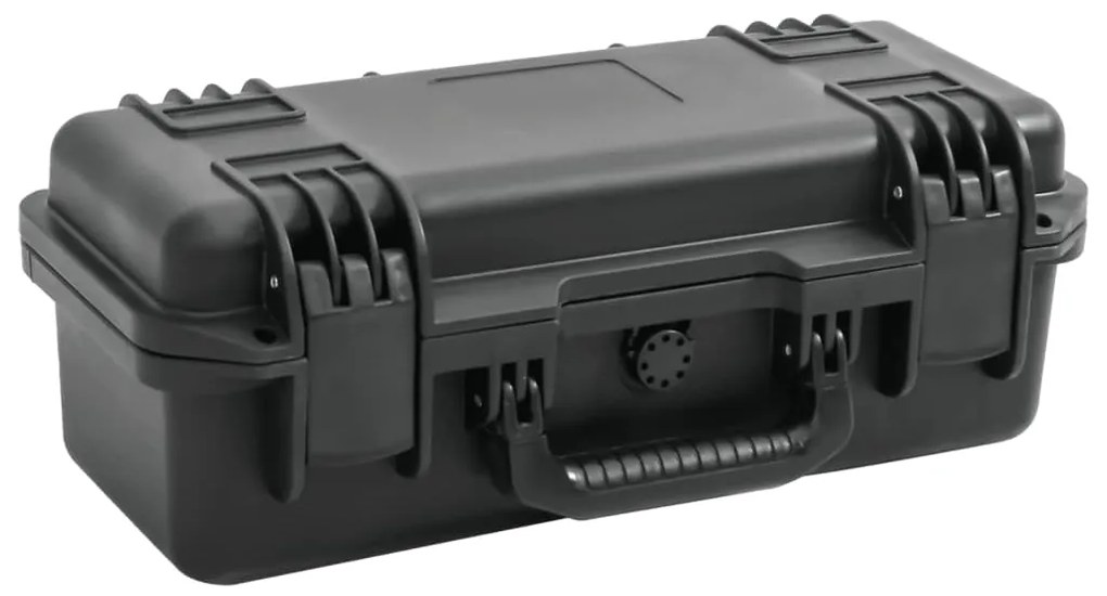 vidaXL Mala de viagem portátil 46,5x21,5x17,5 cm PP preto