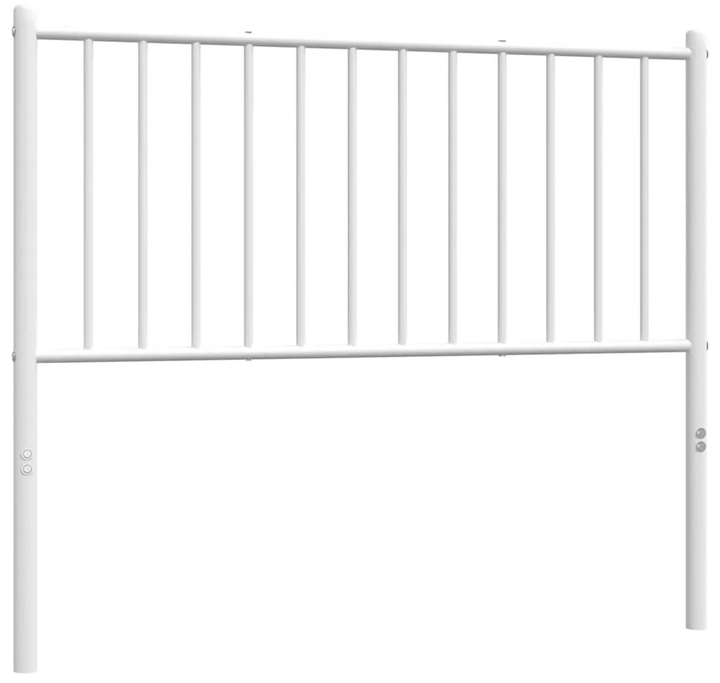 Cabeceira de cama 100 cm metal branco