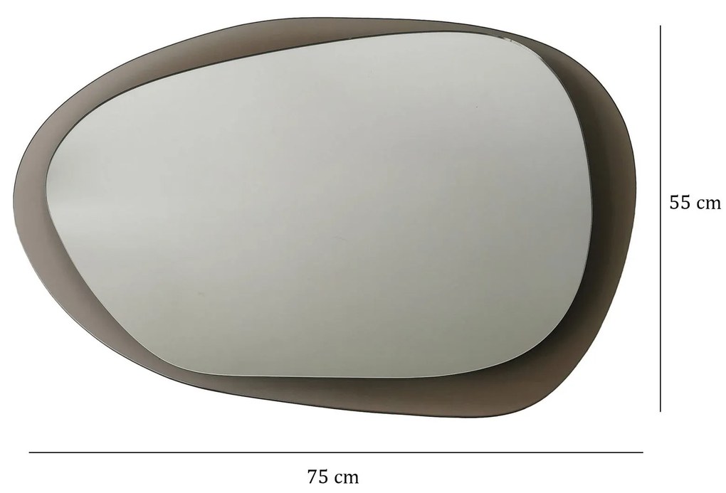 Espelho Aqua – Bronze – 75x55x2 cm