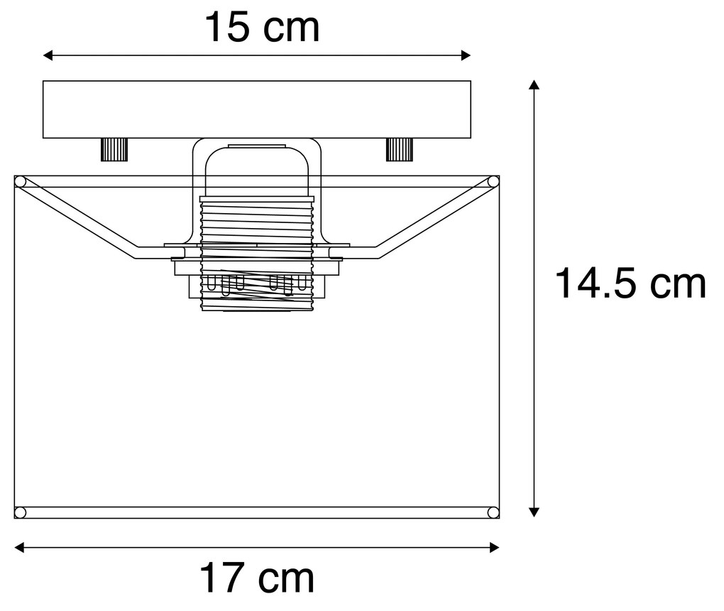 Candeeiro de tecto moderno cinzento - VT 1 Moderno