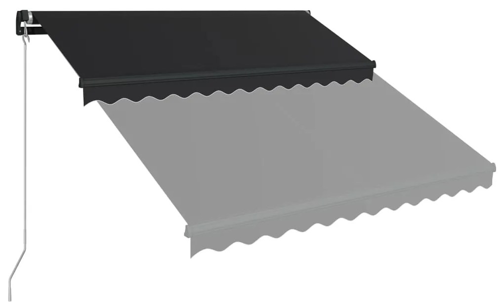Toldo retrátil manual 350x250 cm antracite