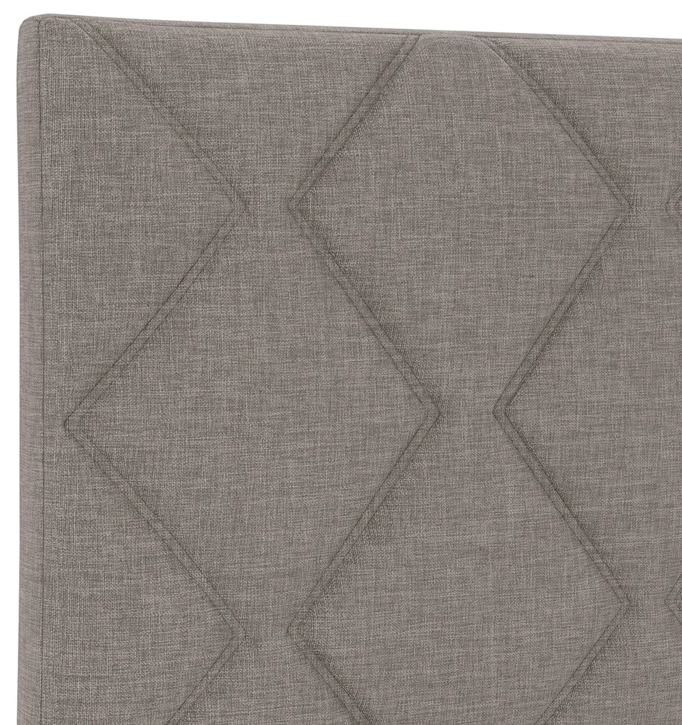 Cabeceira Design de Blocos em Diamante Taupe 160 cm Tecido