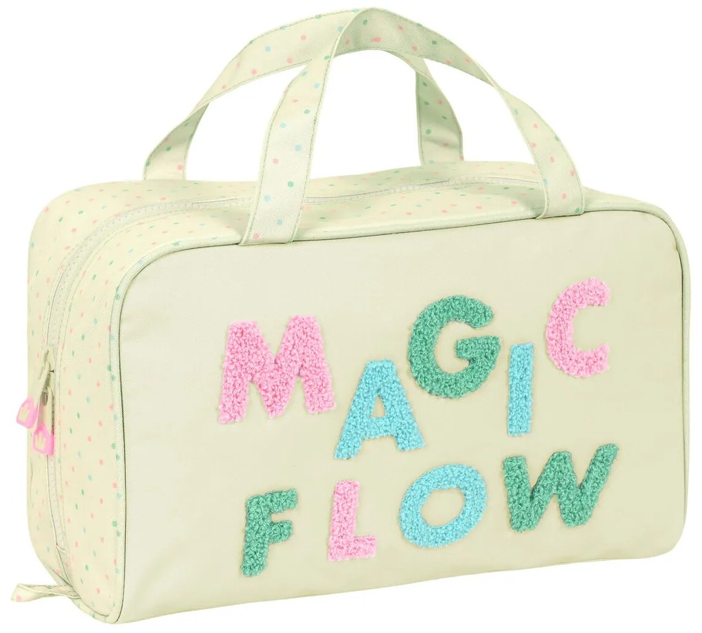 Nécessaire Escolar Glow Lab Magic Flow Bege (31 X 14 X 19 cm)