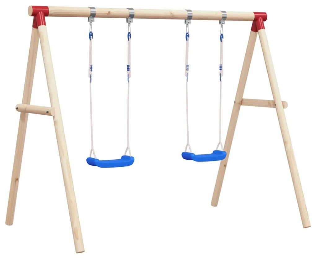 92306 vidaXL Assentos de baloiço com cordas 2 pcs 38x16 cm polietileno azul