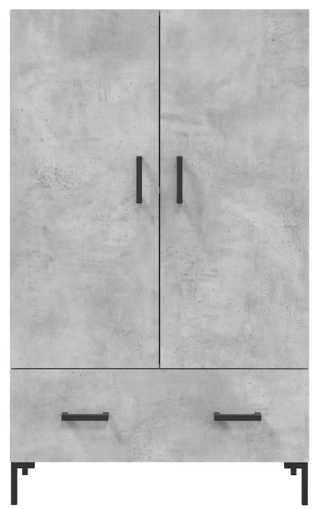 Aparador alto 69,5x31x115 cm derivados de madeira cinza-cimento