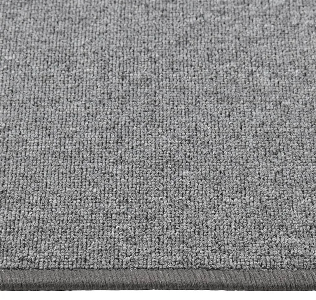 Tapete/passadeira 80x250 cm cinzento-escuro