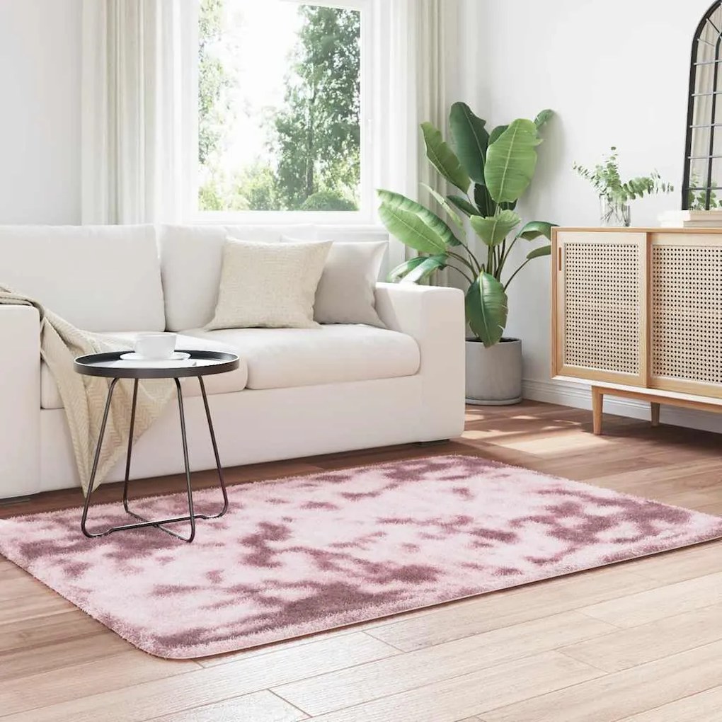 Tapete shaggy de pelo alto NAVARRA 120x170 cm rosa empoeirado