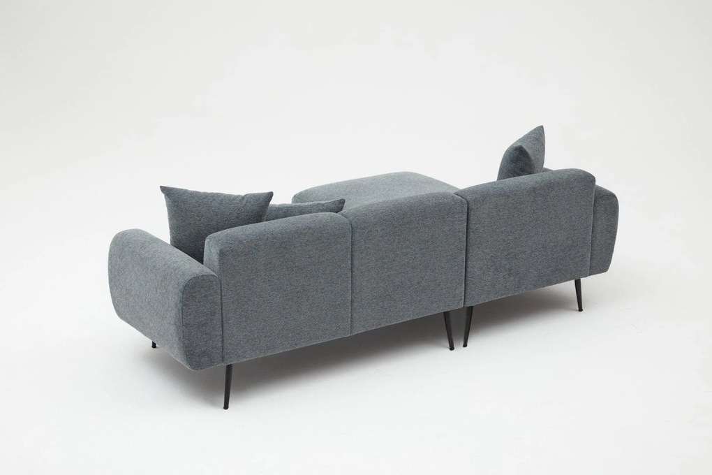 Sofá de Canto Side – Antracite – 252 x 77 x 82 cm