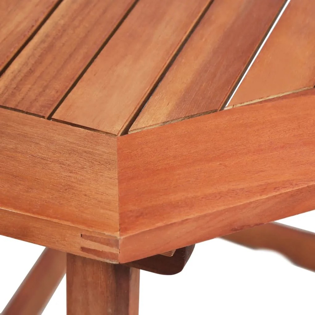 2 pcs conjunto bistrô em madeira de acácia maciça