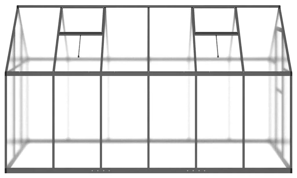 Estufa com estrutura base 334x169x195 cm alumínio antracite
