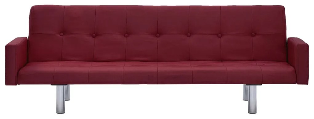 Sofá-Cama Luppin em Tecido - Vermelho Tinto - Design Moderno