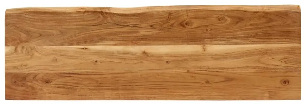 Banco com bordas vivas 105 cm madeira de acácia maciça