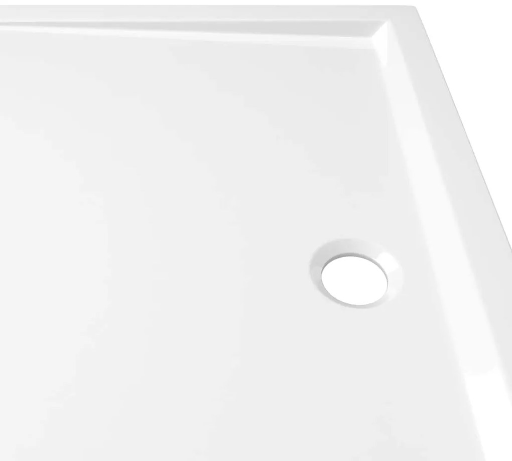 Base de chuveiro retangular 80x110 cm ABS branco
