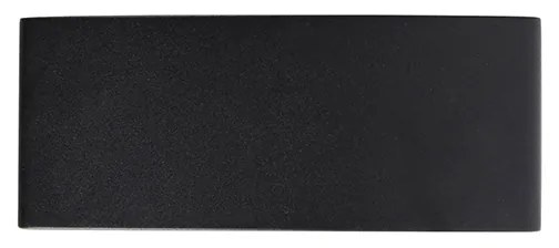 Candeeiro de parede exterior moderno preto IP44 - Latina Moderno