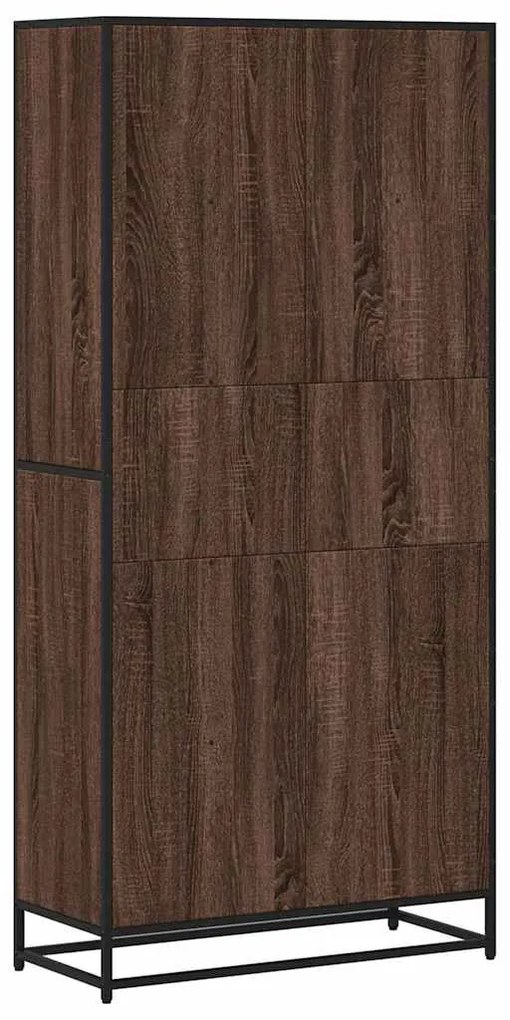 Estante 80,5x35x170,5 cm derivados de madeira carvalho castanho