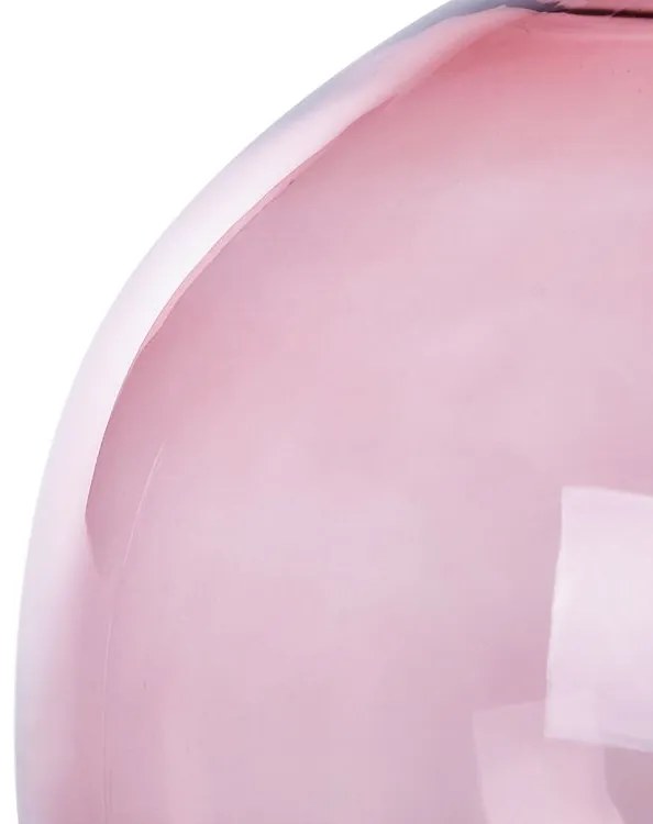 Vidro Jarro decorativo 31 Rosa CHAPPATHI Beliani