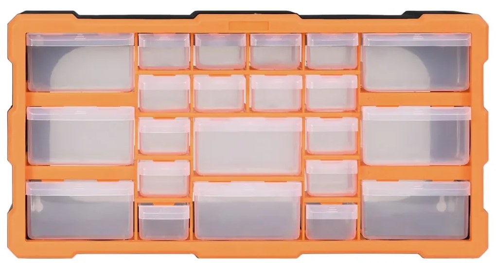 Caixa organizadora com 22 gavetas 49x16x25,5 cm