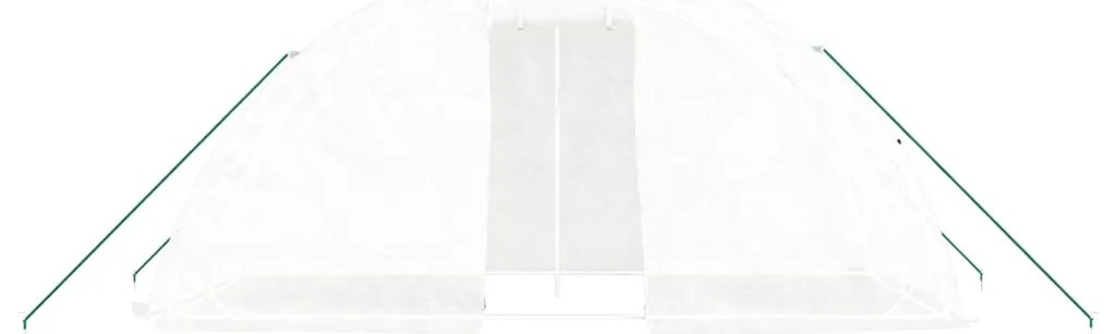 Estufa com estrutura de aço 10 m² 5x2x2,3 m branco