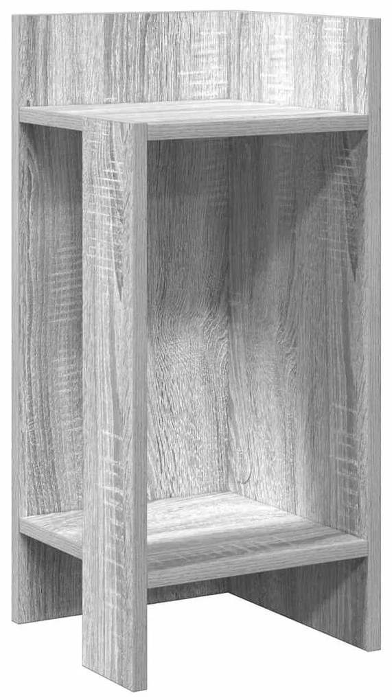 Mesas laterais 2 pcs prateleira 110x50x103 cm cinza sonoma