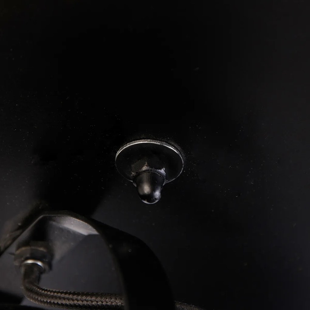 Projetores industriais pretos com latão 3-luzes - Haicha Industrial