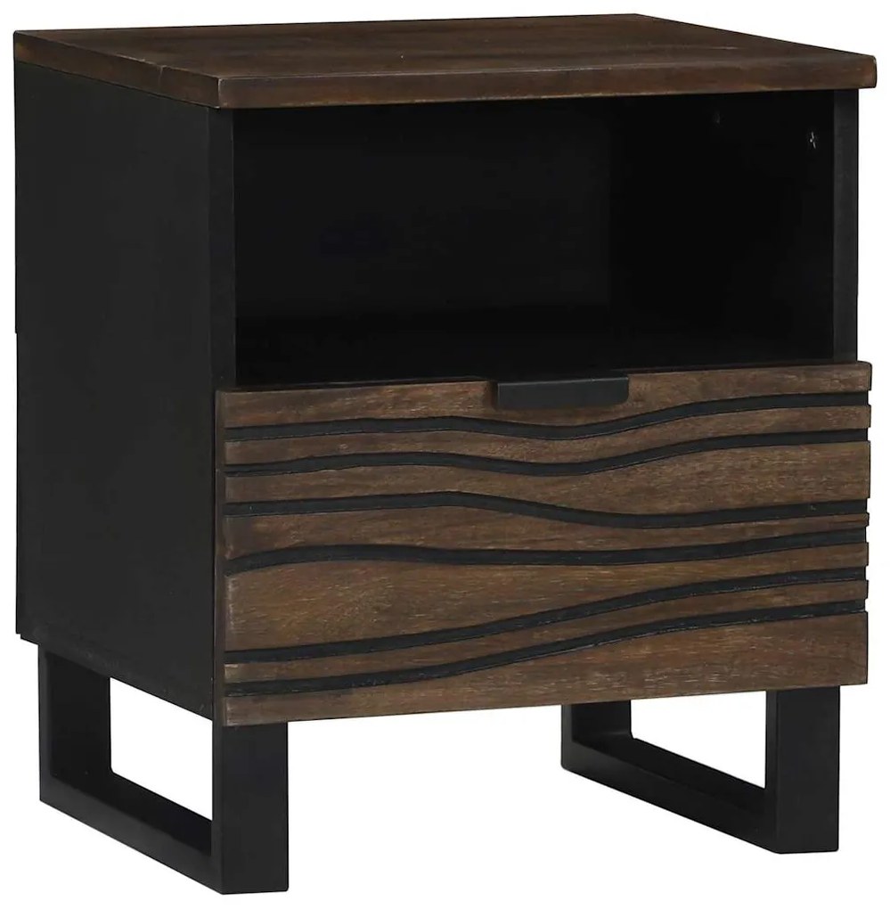 Gabinetes de Cabeceira 2 pcs 40 x 33 x 46 cm Madeira maciça de Manga