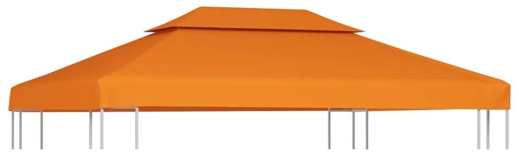 Cobertura de substituição p/ gazebo 310 g/m² 3x4 m laranja