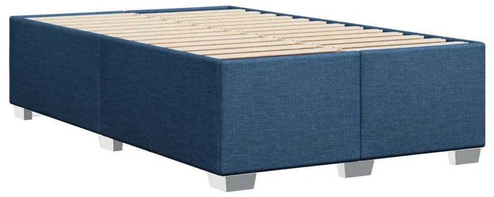 Estrutura de cama sem colchão 120x200 cm tecido azul