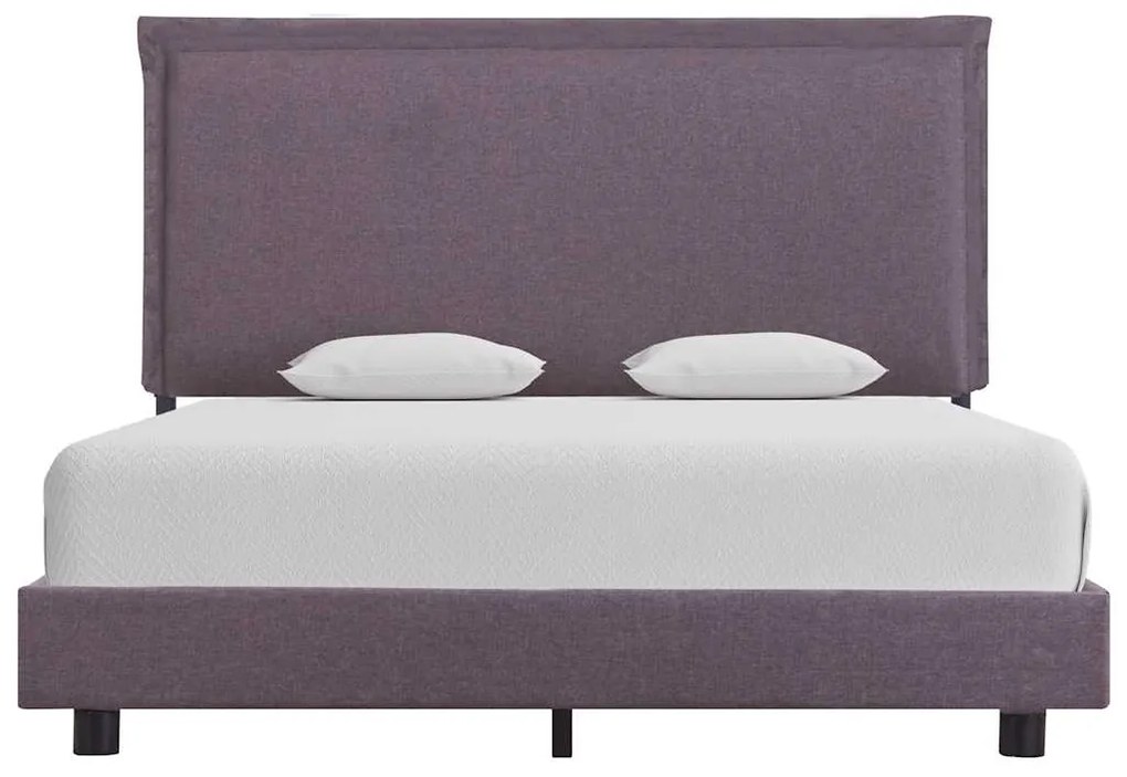 Estrutura para cama sem colchão Taupe Tecido 135x190 cm