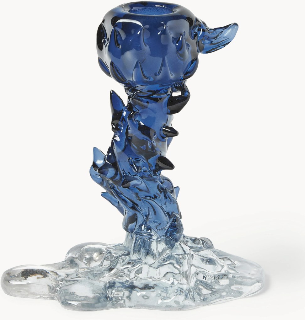 Castiçal de vidro Drip