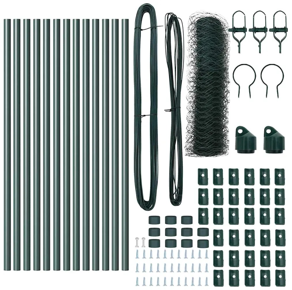 Conjunto de Cercas Conjunto de 2 Verde Floresta