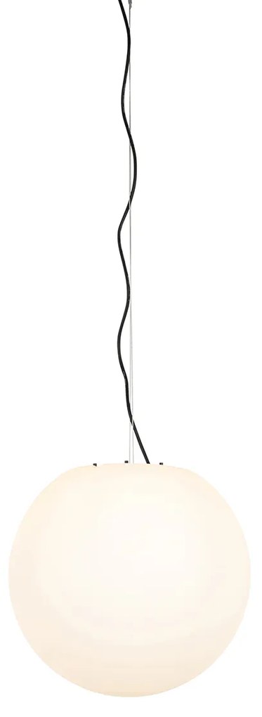 Candeeiro suspenso moderno para exterior branco 45 cm IP65 - Nura Moderno