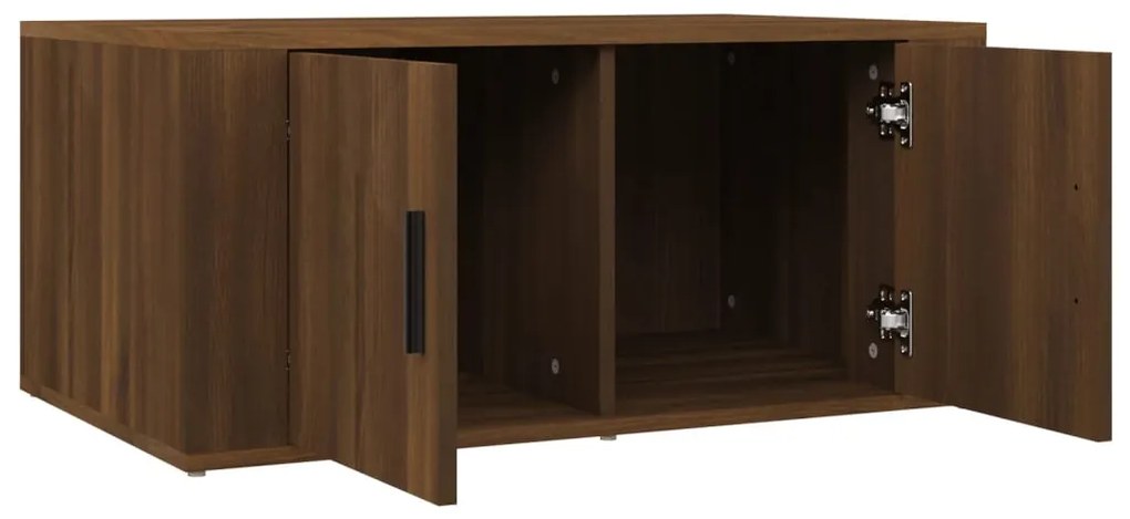 Mesa centro 80x50x36 cm derivados de madeira carvalho castanho