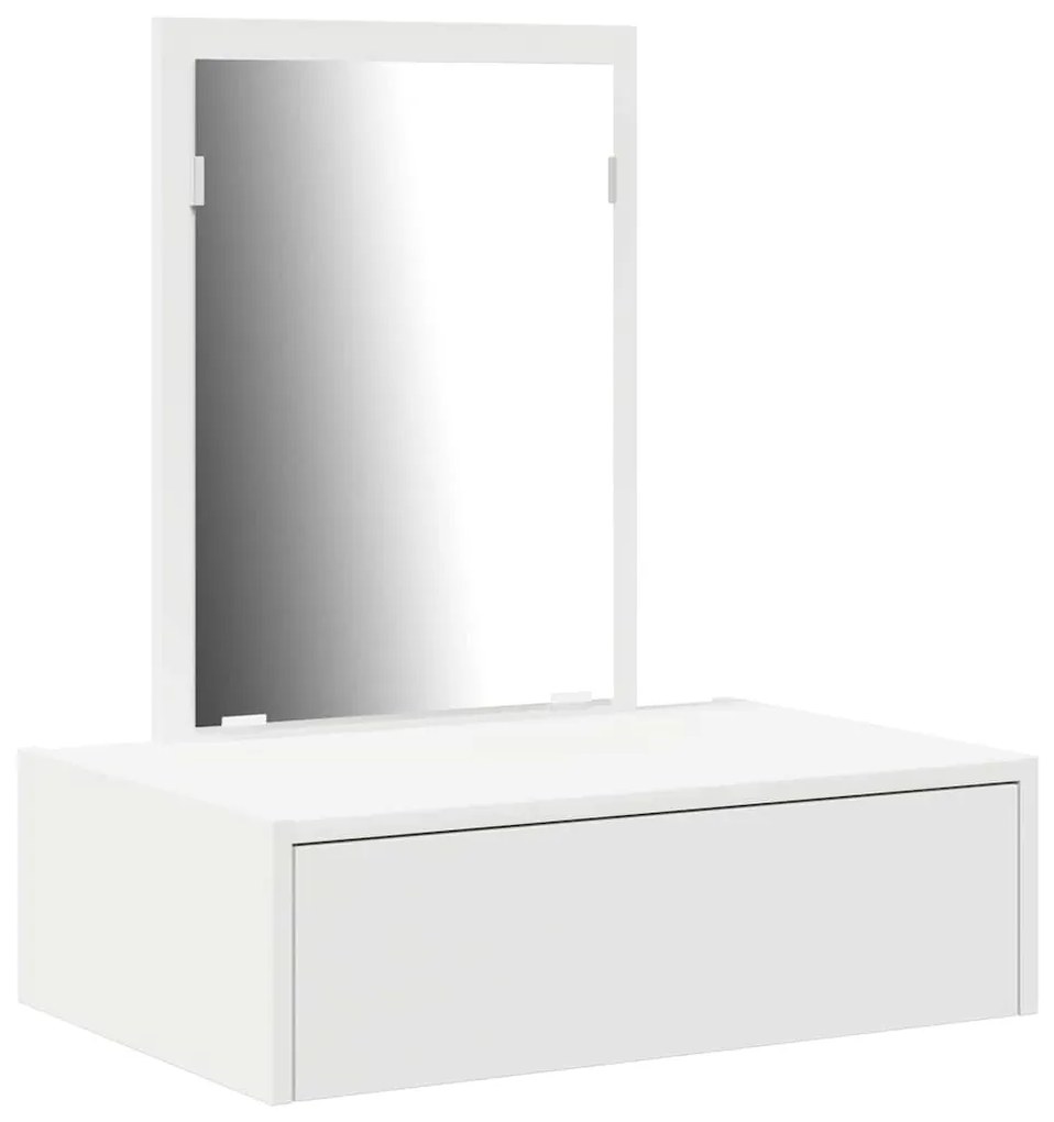 Banco de Maquiagem Suspenso vidaXL Branco 60x40x70 cm
