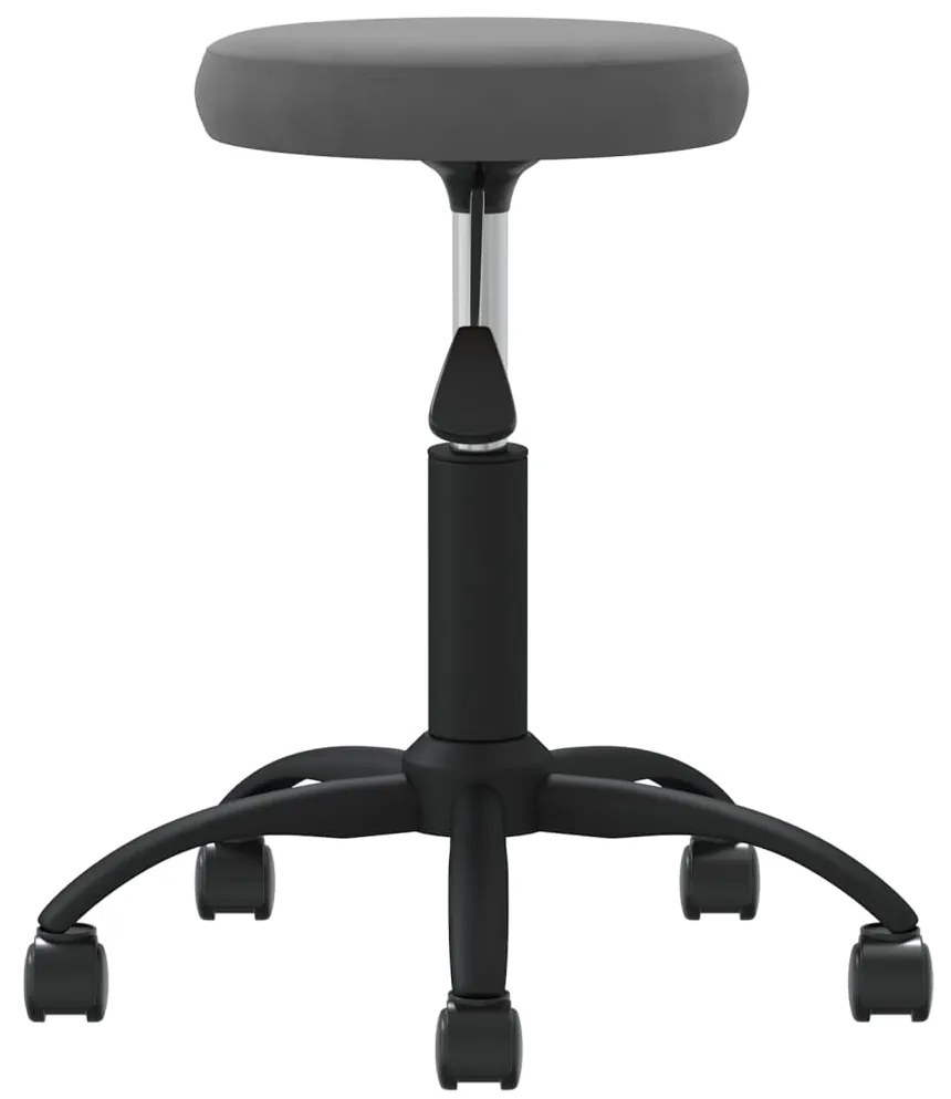Cadeira de jantar veludo cinzento-escuro