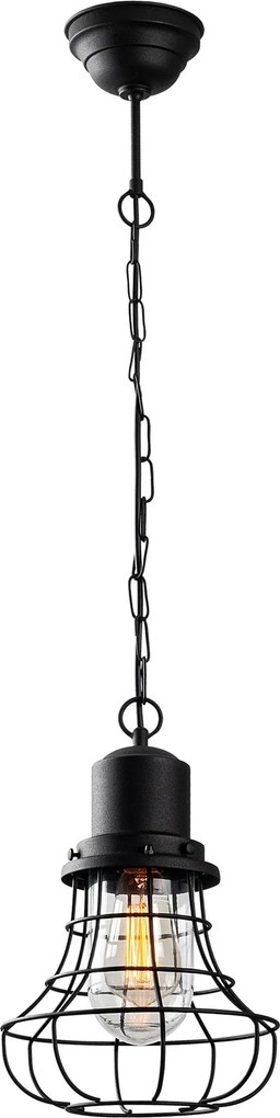 Candeeiro Suspenso GMN-00002 – Preto – 22 cm x 110 cm x 22 cm