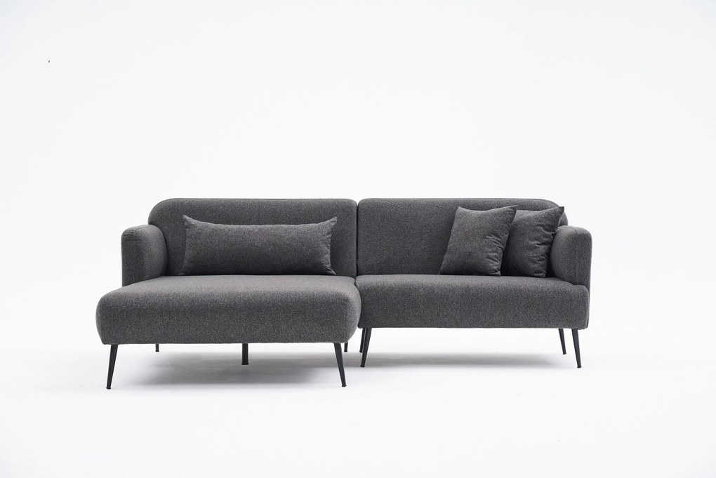 Sofá de Canto Revos – Antracite – 250x86x100 cm