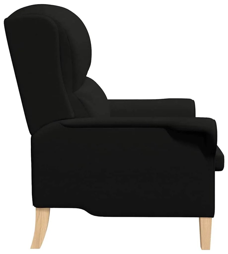 Poltrona Preta 52 cm em Tecido