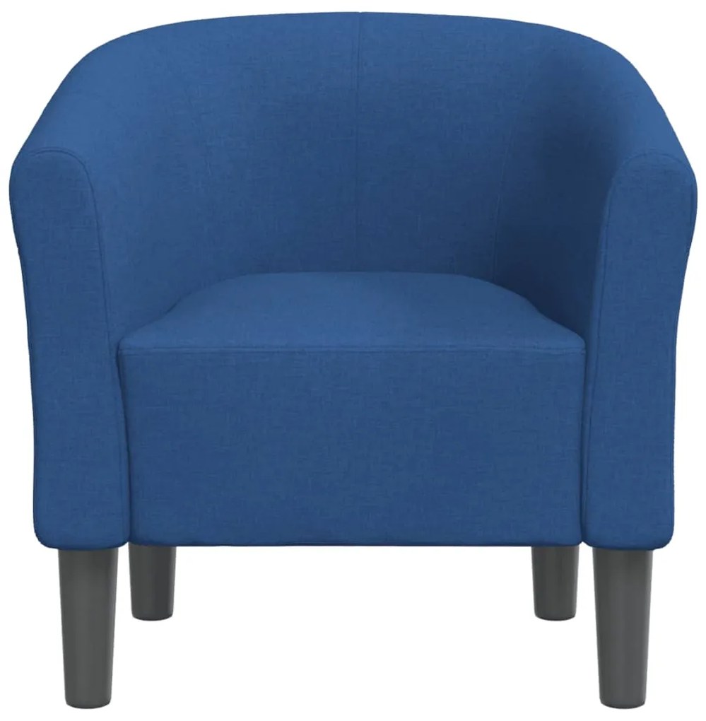 Poltrona Maiza - Em Tecido - Cor Azul - 70x56x68 cm - Design Moderno