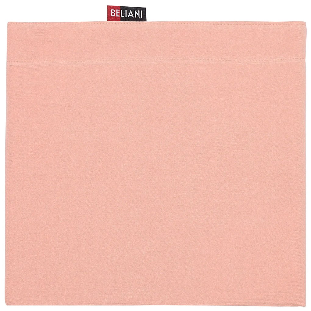 Pufe almofada rosa pêssego 140 x 180 cm FUZZY Beliani